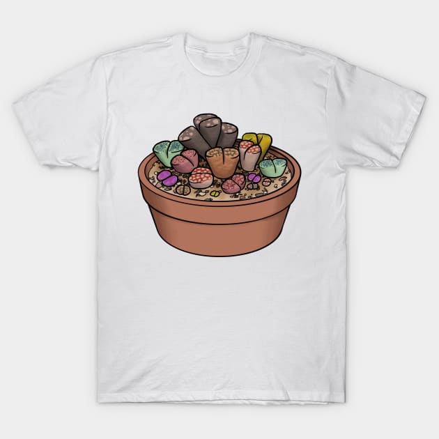 Butt Plant, Living Stones - Lithops Succulents T-Shirt by Charredsky